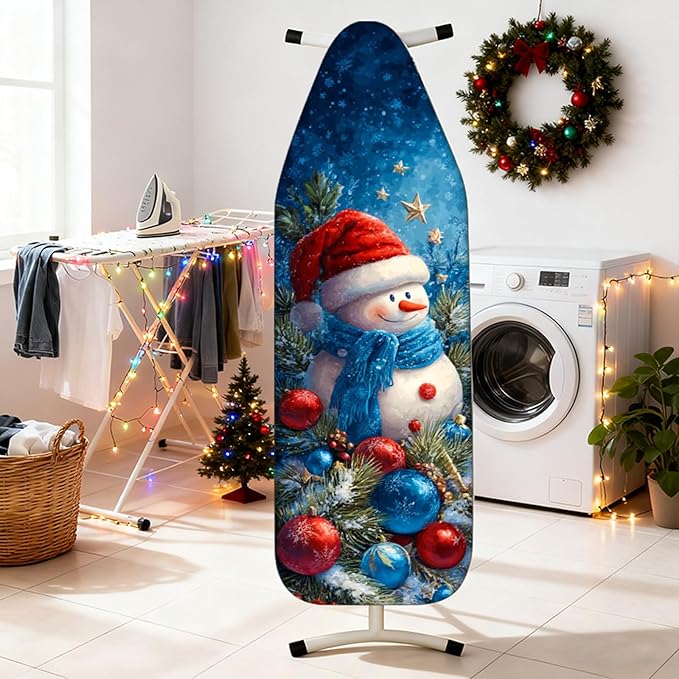 Nuxovilar Ironing Board Covers Winter Snowman - Image 2