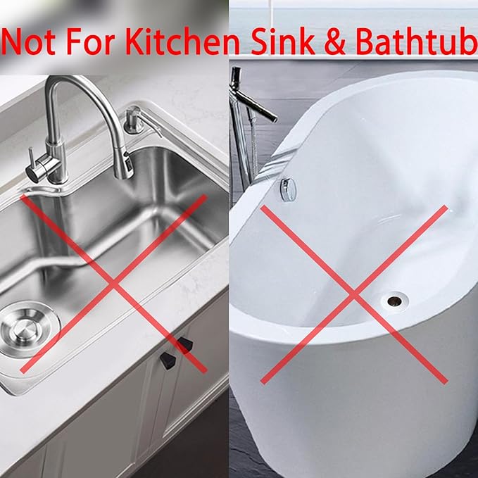 Bathroom Sink Drain Strainers for 1.1"-1.6" Depth Than 1.6" Drain Hole Catcher - Image 3