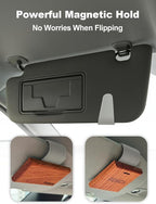 Patented Leather Car Air Freshener Visor Clip, Compatible - Image 5
