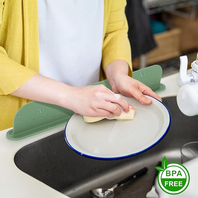 19.29 inch Silicone Sink Splash Guard, Splash Guard - Image 5