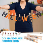 SenseYo 400 Pcs 1.9 Inch Wooden Clothespins Clips - Image 6
