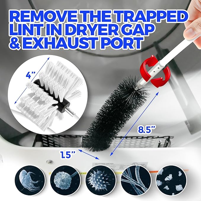 Holikme 30 Feet Dryer Vent Cleaner Kit, Flexible Lint Brush - Image 5