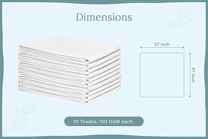 Organic Cotton White Dish Towels - Image 3