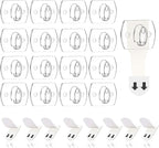 Ainiv 4-Packs Indoor Mini Light Clips, Damage Free Hanging Christmas String by Ainiv