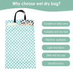 wegreeco Reusable Hanging Wet Dry Cloth Diaper Bag - Image 6