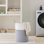 VIPOSCO Large Laundry Hamper, Tall Woven Rope Storage Basket - Image 7