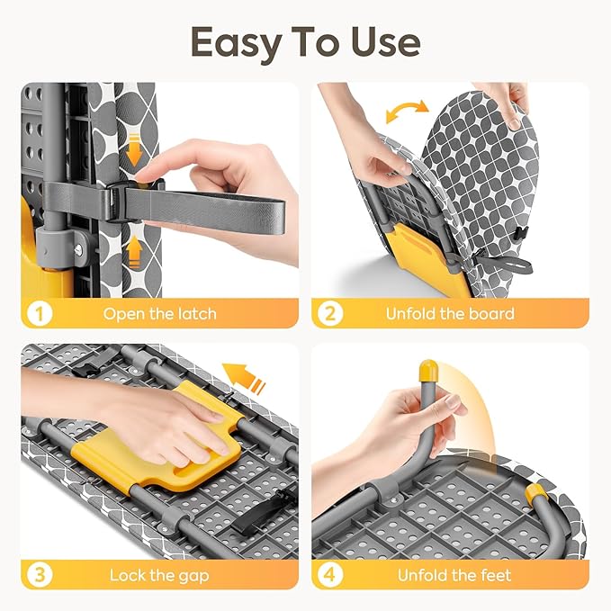 APEXCHASER Foldable Ironing Board, Tabletop Small Iron Board - Image 4