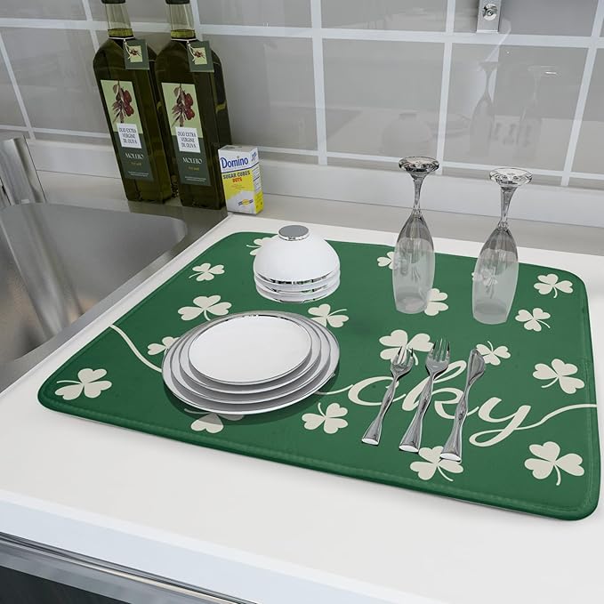 St Patricks Day Dish Drying Mat - Image 6