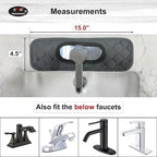 Bathroom Sink Splash Guard Oval-Hole Rectangle-Hole: AHA HOMEWARE, Faucet Mat - Image 2