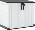 LHBcraft Outdoor Storage Cabinet 36 Cu Ft with Lockable Doors, Portable Horizontal Storage Shed, Resin Outdoor Storage Box Waterproof for Patio-Easy to Assemble by LHBcraft-US