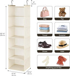 GRANNY SAYS 6 Shelf Hanging Closet Organizers and Storage, Collapsible Closet - Image 3