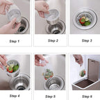 Kitchen Sink Strainer Mesh Bag- 200 PCS Disposable Sink Net Strainer Filter Bags - Image 4