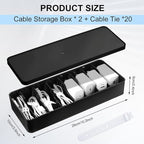 Tatuo 2 Pcs Cable Organizer Box - Image 2