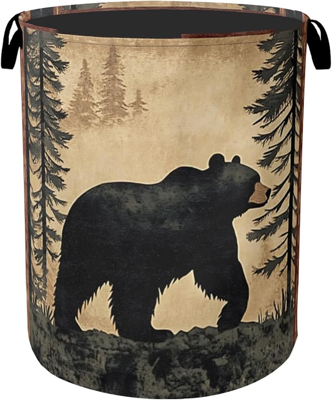 Bear Mountain Laundry Basket by Gearsly