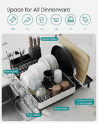 SONGMICS Large Dish Drying Rack, Expandable Dish Dryer - Image 6