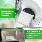 White Plant Based Sponges for Kithcen, Non Abrasive, No odor, Durable Washable - Image 4