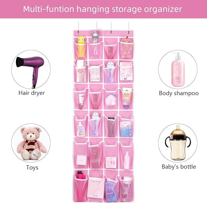 2 Pack Hanging Shoe Organizer，Over Door Shoe Organizer - Image 5
