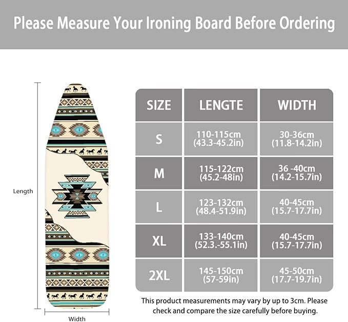 Aztec Ironing Board Cover, Western Ironing Board Cover, Ironing Board Covers - Image 5