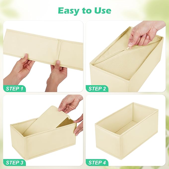 Drawer Clothing Organizer 16-Pack, Fabric Folding Wardrobe Organizer - Image 4