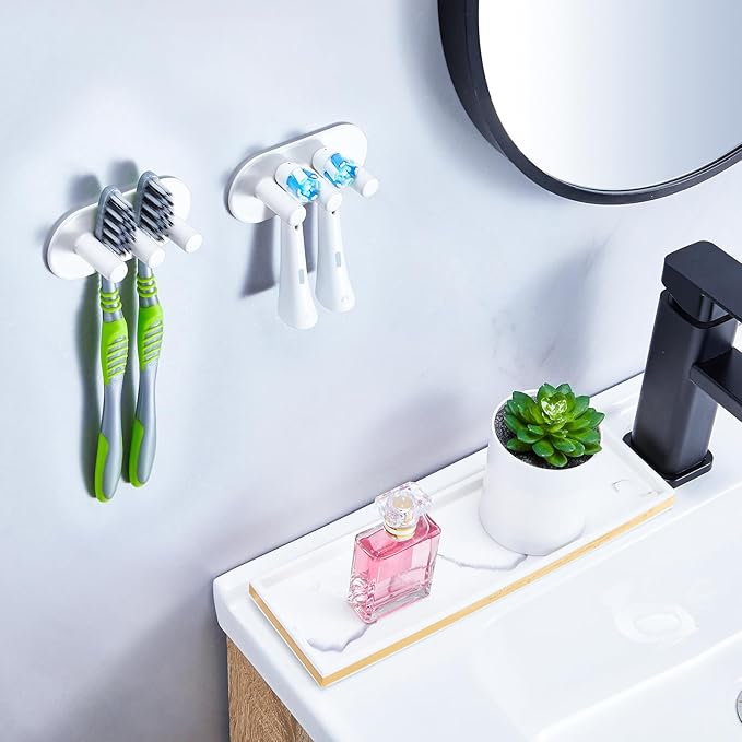 Electric Toothbrush Head Holder, Toothbrush Holders Wall Mounted, Adhesive - Image 5