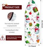 Nuxovilar Ironing Board Cover Winter Snowman Collage Pattern Polyester 15x54 - Image 3