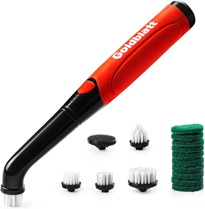 Goldblatt Cordless Electric Spin Scrubber 18-Piece Kit, Power Scrubber by GoldblattUSA
