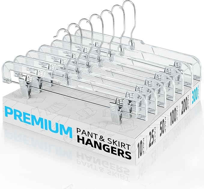 HOUSE DAY Clear Pants Hangers by HOUSEDAY