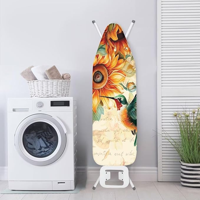 ZDCUSTOM Sunflower Hummingbird Ironing Board Cover 15x54 Inch Standard Ironing - Image 3