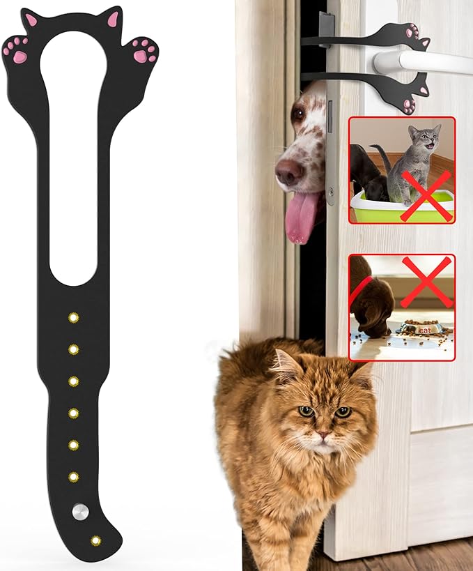 Cat Door Latch Holder, 【8 Adjustable Sizes】 Stronger Flex Cat Door Stopper by ElilierLLC