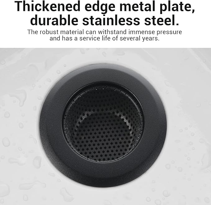 2 PCS Drain Strainer, Sink Strainer, Large Wide Rim 4.5 Inch Diameter - Image 4