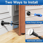 1pcs Adjustable Spring Door Stops, 4.17-5.35in Aluminum Long Door Stoppers - Image 5