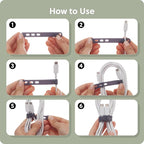 U Brands Silicone Cord Organizer Cable Clips, Cable Management, Office Desk - Image 5