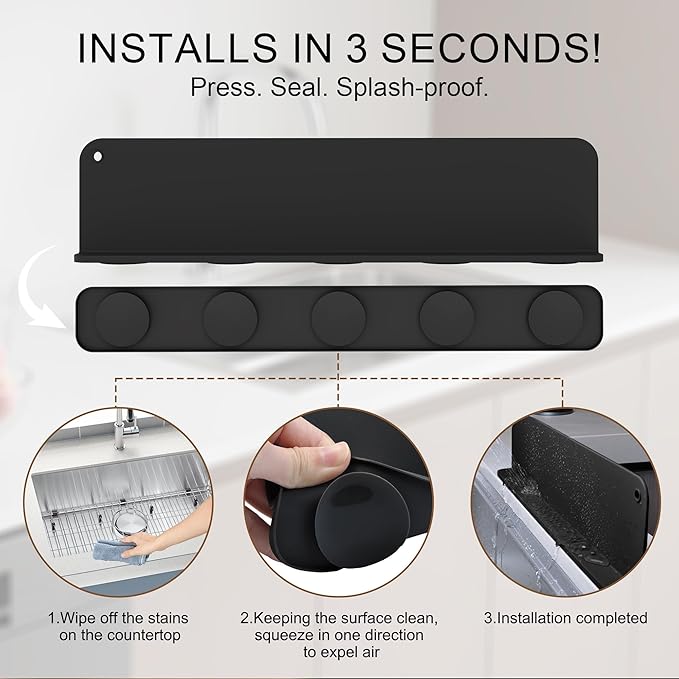 Silicone Sink Splash Guard, Sink Splash Guard - Image 3