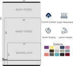 Hawmam Linen Teal Turquoise 6 Piece Bath Towels Set - Image 6