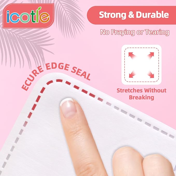 200-Count Eye Cotton Pads 100% Cotton Ultra Soft Square Cotton Pads, Spunlace - Image 2