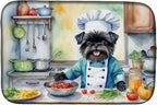 Caroline's Treasures DAC6179DDM Affenpinscher The Chef Dish Drying Mat by CarolinesTreasures