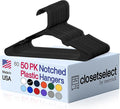 Plastic Hangers 50 Pack by closetselect