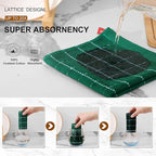 Mordimy 100% Cotton Terry Cloth Dish Cloths, Soft and Absorbent Checkered Dish - Image 3