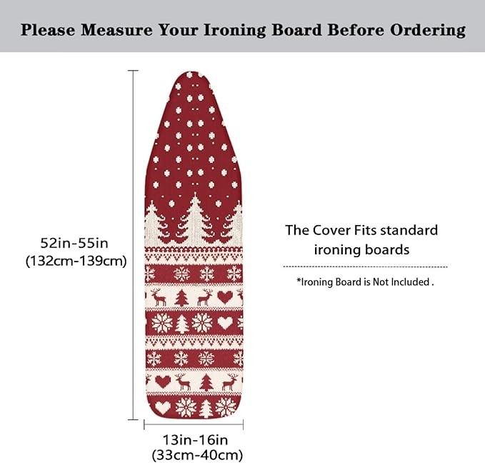 Christmas Tree Elk Ironing Board Covers Ironing Board Protector Fits Standard - Image 5