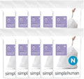 simplehuman Code N 200 Count, Dispenser Pack Custom Fit Liners, Drawstring by Simplehuman