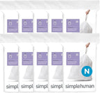 simplehuman Code N 200 Count, Dispenser Pack Custom Fit Liners, Drawstring by Simplehuman