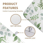Summer Sage Green Leaves Dish Drying Mat Spring Eucalyptus Leaf Kitchen Dish - Image 2