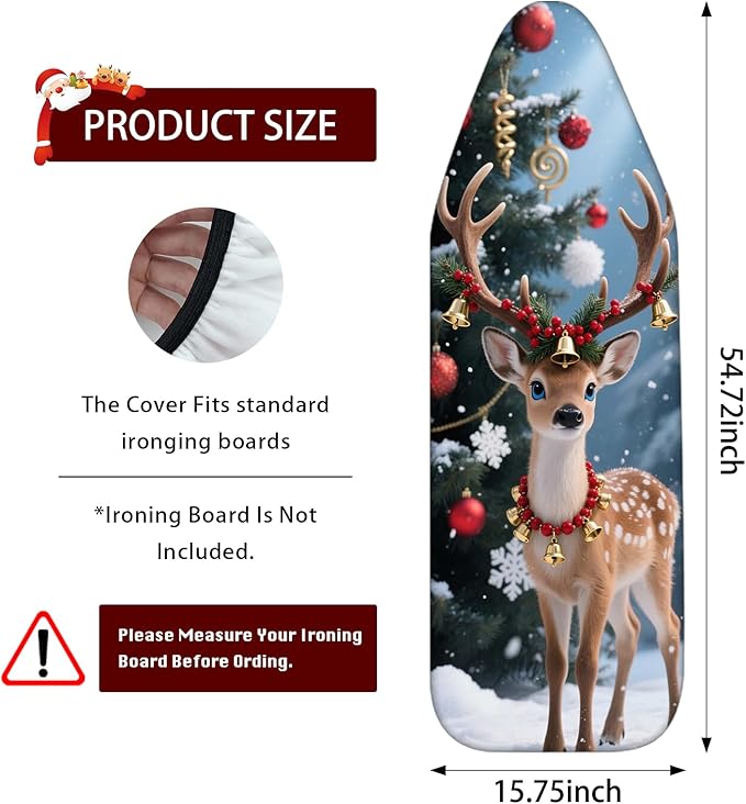 Nuxovilar Ironing Board Covers Winter Deer - Image 3