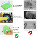 6 Pcs Kitchen Sponges for Dishes Cleaning, Non Scratch for Non Stick Cookware - Image 6