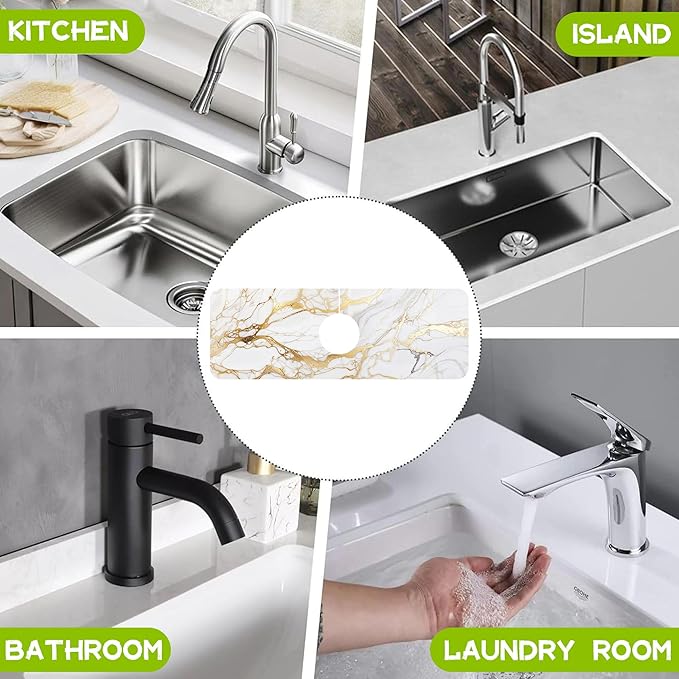 Kitchen Sink Splash Guard Faucet Mat Super Absorbent Fast Drying Mat Guard - Image 7