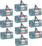 VENO 10 Pack Moving Bags, Comforter and Blanket Storage Bags by Veno