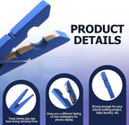 Bivethoi 2.9 Inch Clothes Pins, Strong Grip Close Pins Birchwood Clips - Image 4