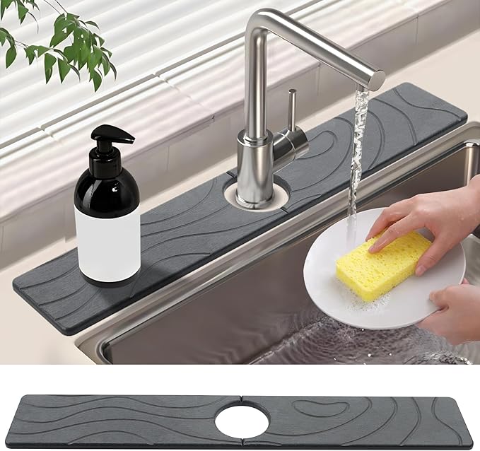 Faucet Mat for Kitchen Sink by FUYAHA