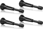 4Pcs Black Spring Door Stops, Screw in & Adhesive Door Stopper by Sckeinwg