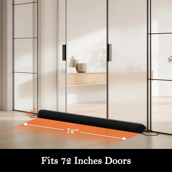 Sunolga Door Draft Stopper Blocks Hot and Cold Air - Image 2